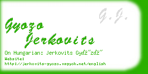 gyozo jerkovits business card